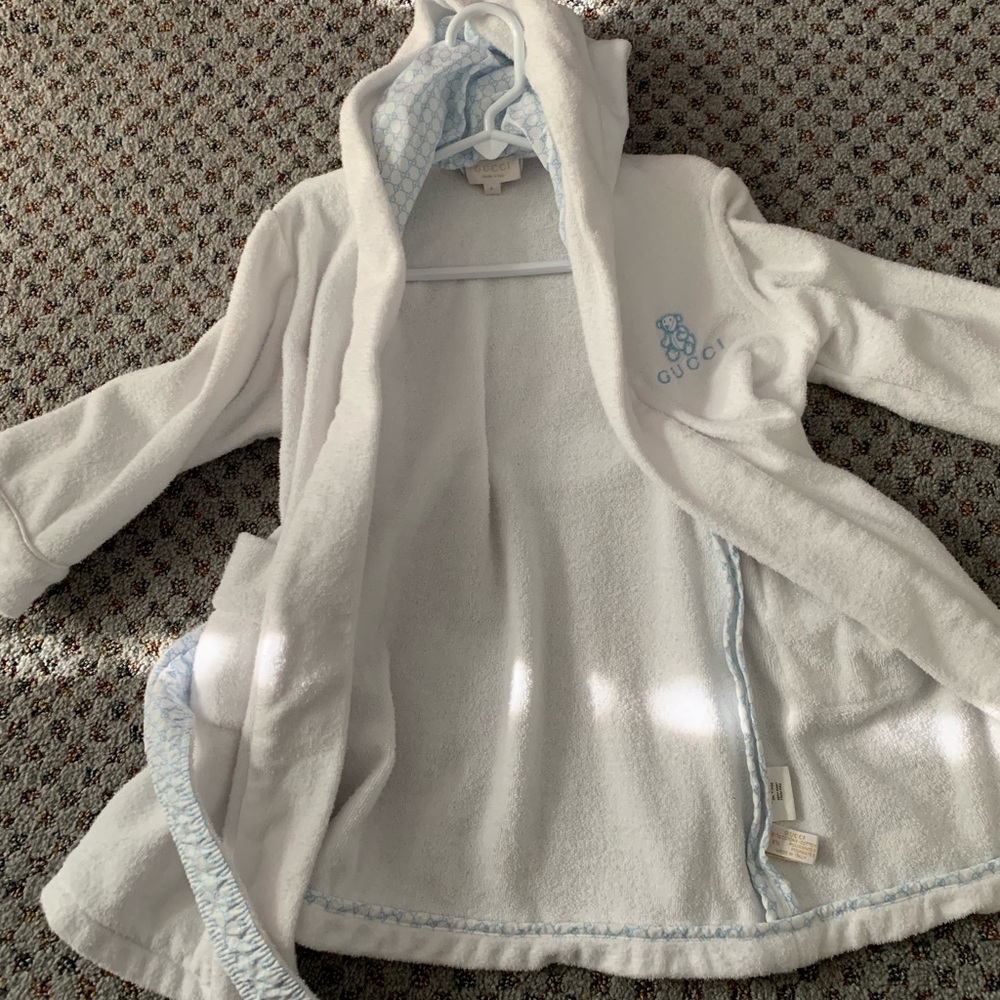 Authentic Gucci kids bathrobe
